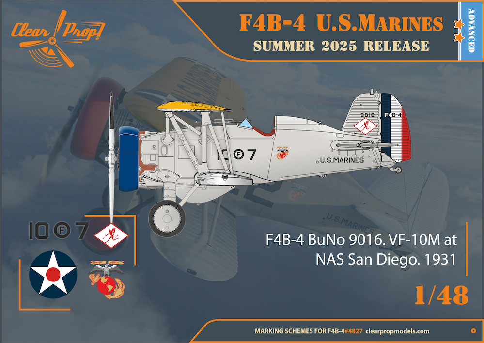Clear Prop Models CP4827 1:48 Boeing F4B-4 US Marines