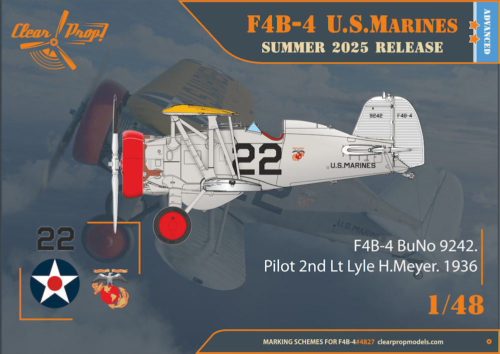 Clear Prop Models CP4827 1:48 Boeing F4B-4 US Marines