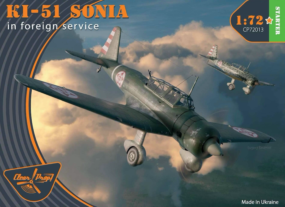 Clear Prop Models CP72013 1:72 Mitsubishi Ki-51 'Sonia' 'in foreign service' Starter kit