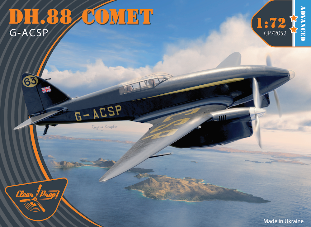 Clear Prop Models CP72052 1:72 de Havilland DH.88 Comet G-ACSP Advanced kit