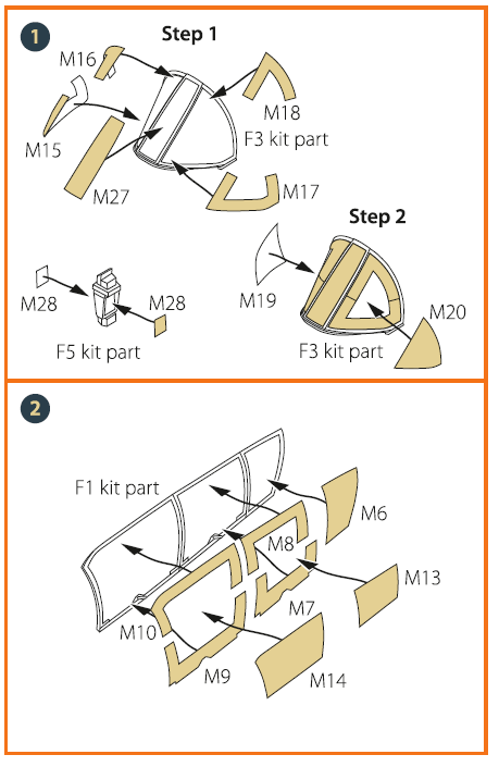 Clear Prop Models A48011 1:48 North-American/Rockwell OV-10Ð/D Bronco Double-Sided Paint Mask