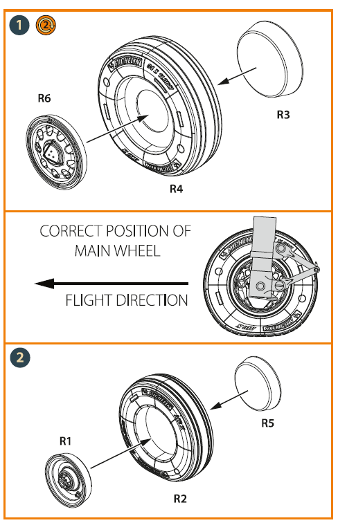 Clear Prop Models CPA48033 1:48 Lockheed-Martin F-35A Lightning II weighted wheel set