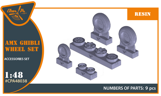 Clear Prop Models CPA48032 1:48 Westland Lynx Mk.88A / HMA.8 / Mk.90B wheel set