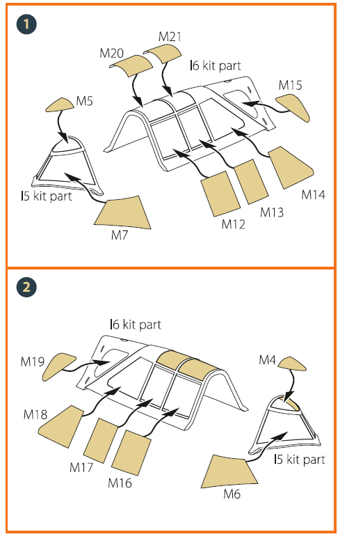 Clear Prop Models A48039 1:48Republic P-47B Thunderbolt Double-Sided Paint Mask