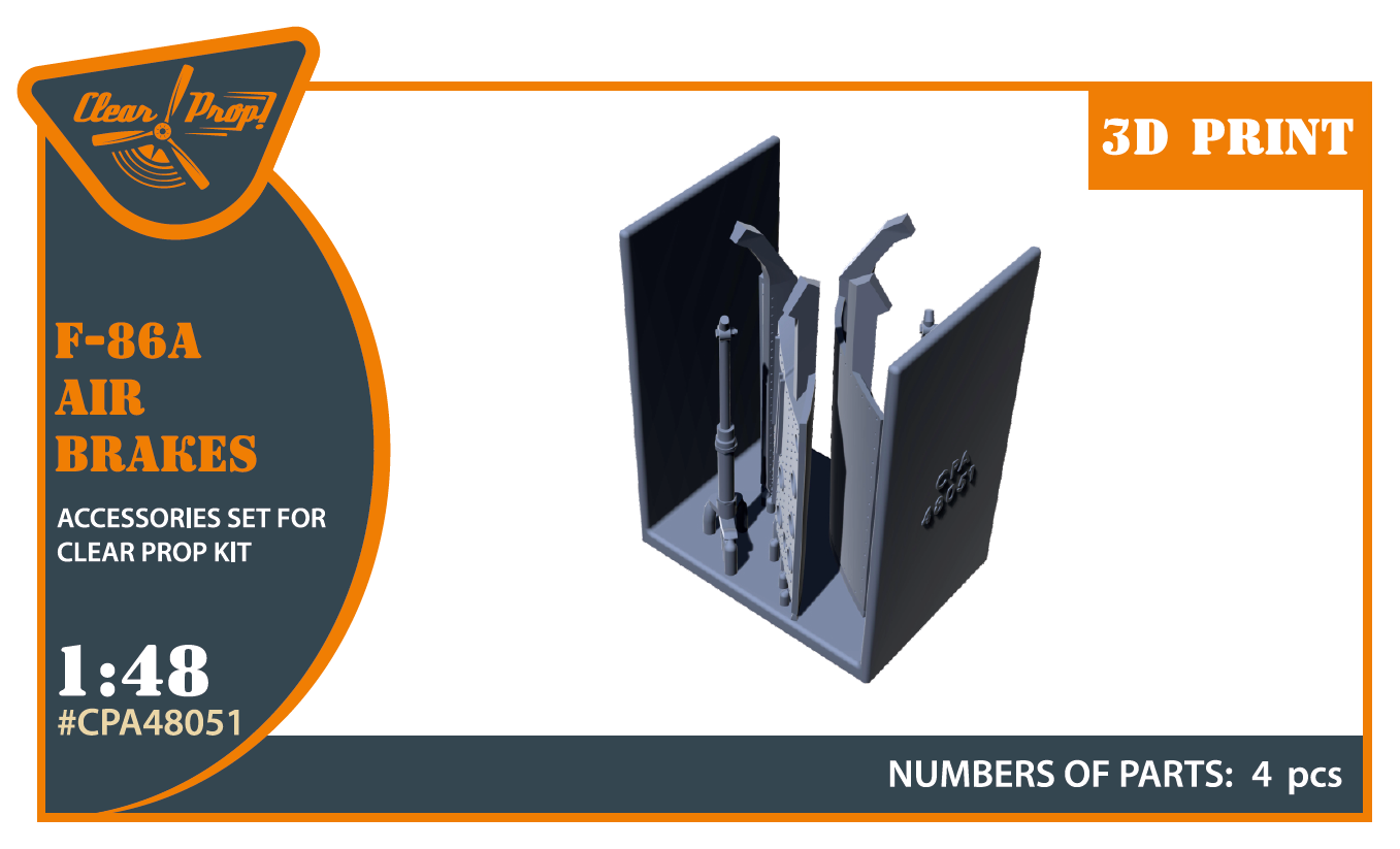 Clear Prop Models CPA48051 1:48 North-American F-86A Sabre air brakes