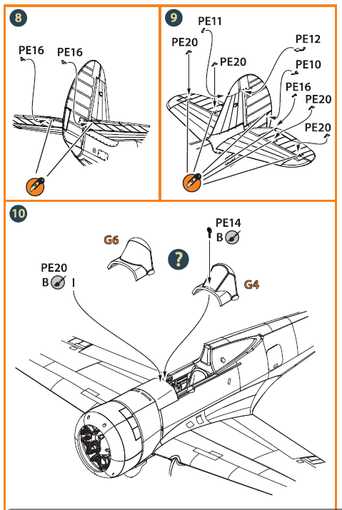 Clear Prop Models A72045 1:72 Curtiss Hawk H-75 M/N/O Photo-Etched Parts