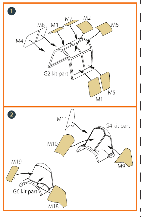 Clear Prop Models A72067 1:72 Curtiss Hawk H-75 M/N/O Painting Mask