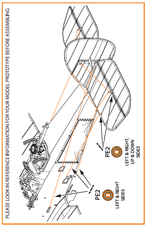 Clear Prop Models A72071 1:72 Wire Turnbuckles and Ports