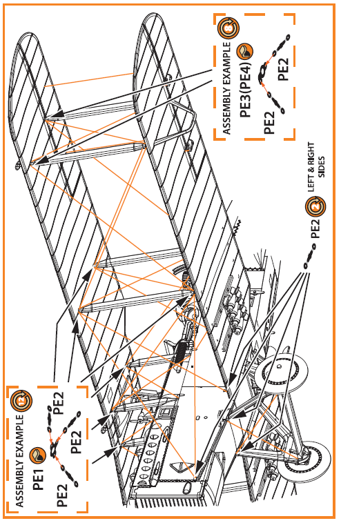 Clear Prop Models A72071 1:72 Wire Turnbuckles and Ports