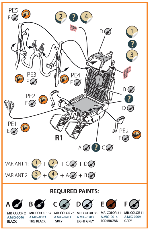 Clear Prop Models A72082 1:72 KM-1M Ejection Seat