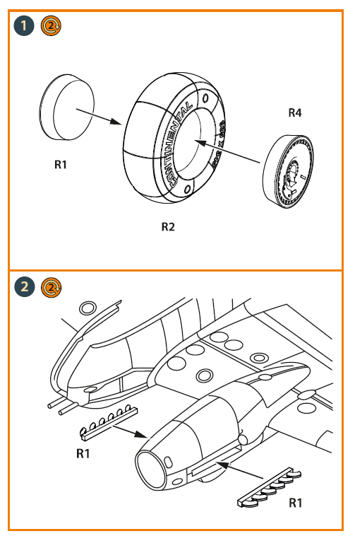 Clear Prop Models CPA72113 1:72 Messerschmitt Me-410 B-1/U2/U4/R4 wheel set and exhausts