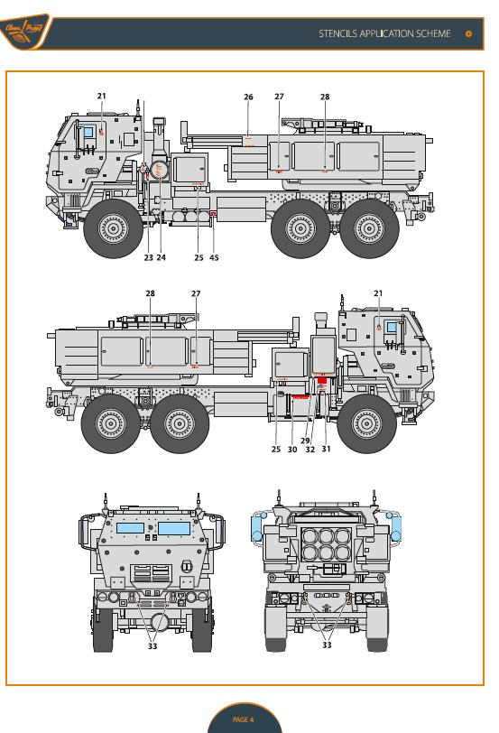 Clear Prop Models CPD72011 1:72 M142 Himars in Ukrainian Armed Forces decal set