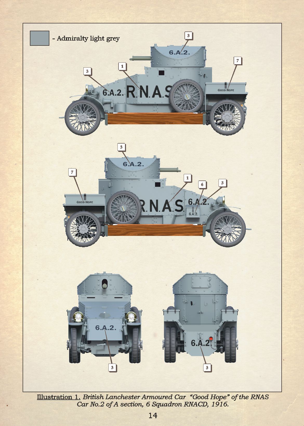 Copper State Models CSM35001 1:35 Lanchester British WWI armoured car