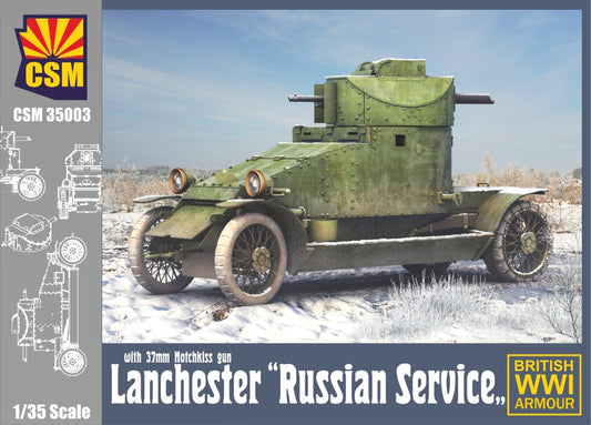 Copper State Models 35003 1:35 Lanchester "Russian Service" with 37mm Hotchkiss Gun