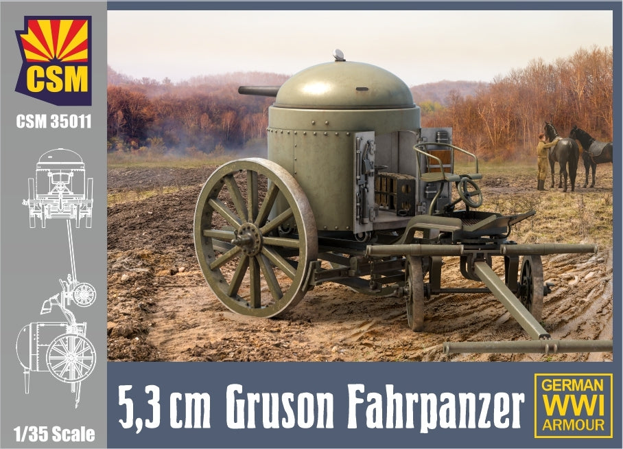 Copper State Models 35011 1:35 German 5,3 Gruson Fahrpanzer