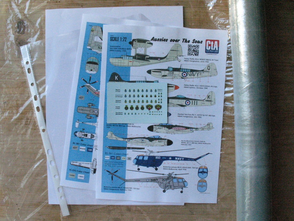 CtA Cut then Add CTA-007 1:72 'Aussies over The Seas' - RAN Carrier-borne aircraft 1949-1980