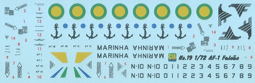 CtA Cut then Add CTA-019 1:72 'Falcao do Marinha' (Brazilian Navy AF-1 and AF-1A - both based on Douglas A-4M Skyhawk airframe)