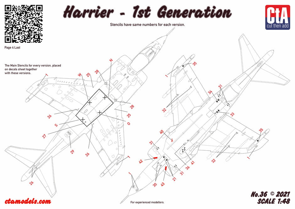 CtA Cut then Add 36 1:48 BAe Harrier - 1st Generations & Two Seater