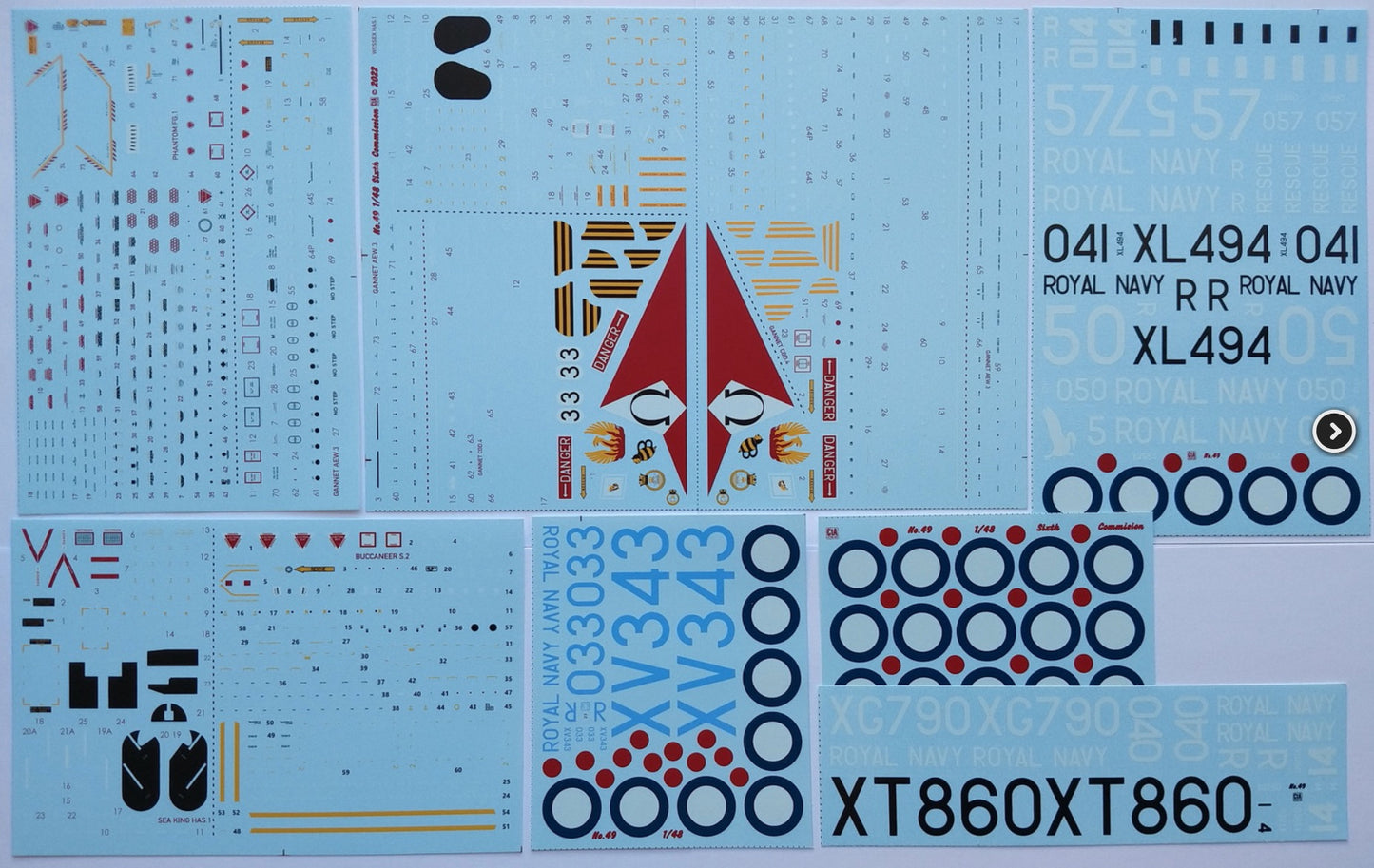 CtA Cut then Add CTA-049 1:48 'Sixth Comission' - HMS Ark Royal Air Group, Phantom, Buccaneer, Sea King, Wessex, Gannet