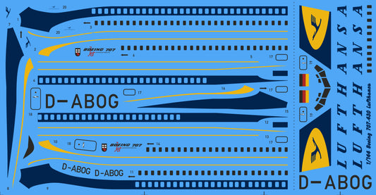 CtA Cut then Add 81 1:144 Boeing 707-420 Lufthansa