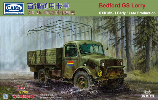 Riich Models CV35A019 1:35 Bedford GS Lorry OXD Mk.I Early / Late Production (With interior)