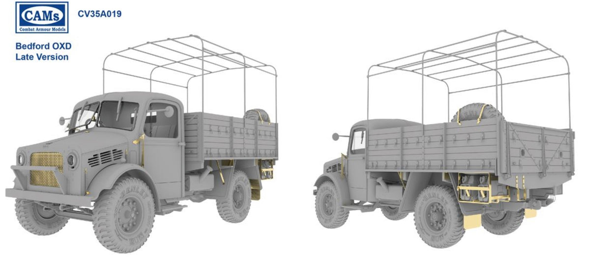 Riich Models CV35A019 1:35 Bedford GS Lorry OXD Mk.I Early / Late Production (With interior)