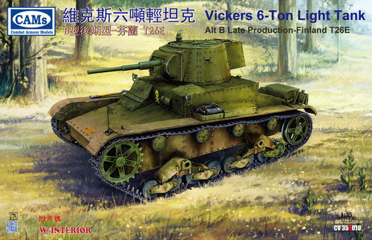 Riich Models CV35A010 1:35 Vickers 6-Ton light tank Alt B Late Production Finnish-T26E (Full Interior)