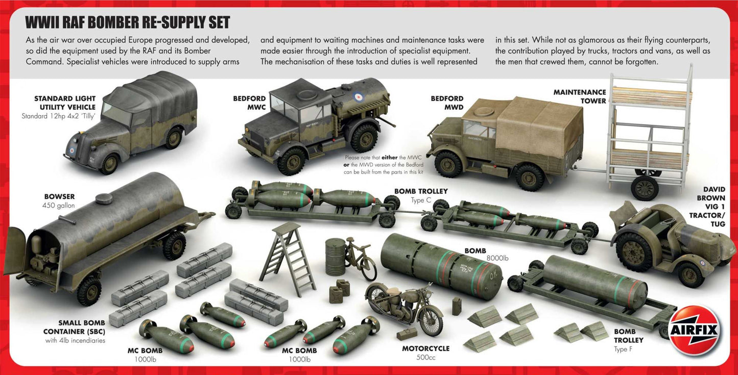 Airfix A05330 1:72 RAF Bomber Re-Supply Set