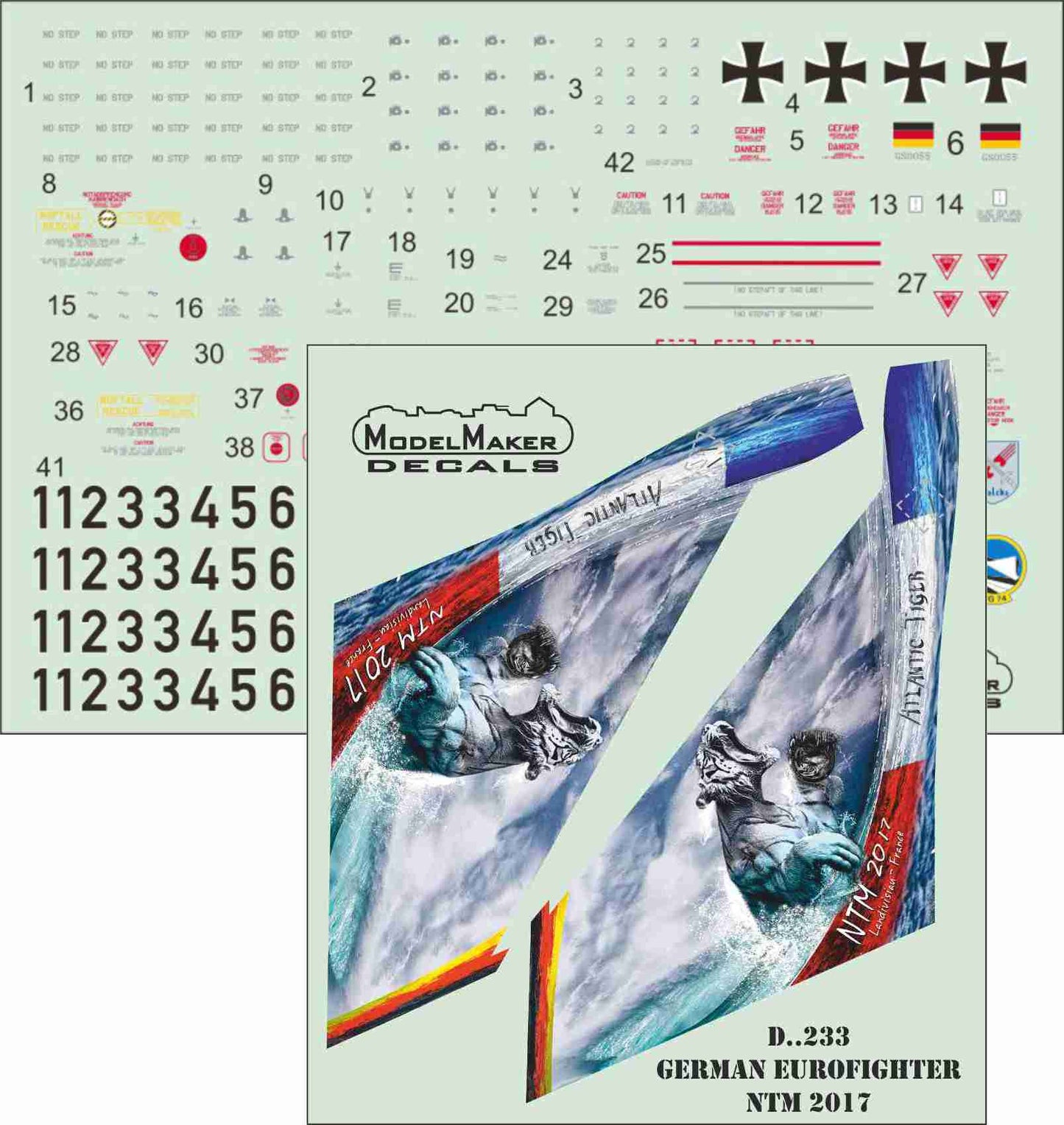 Model Maker Decals D48233 1:48 German Eurofighter ntm 2017