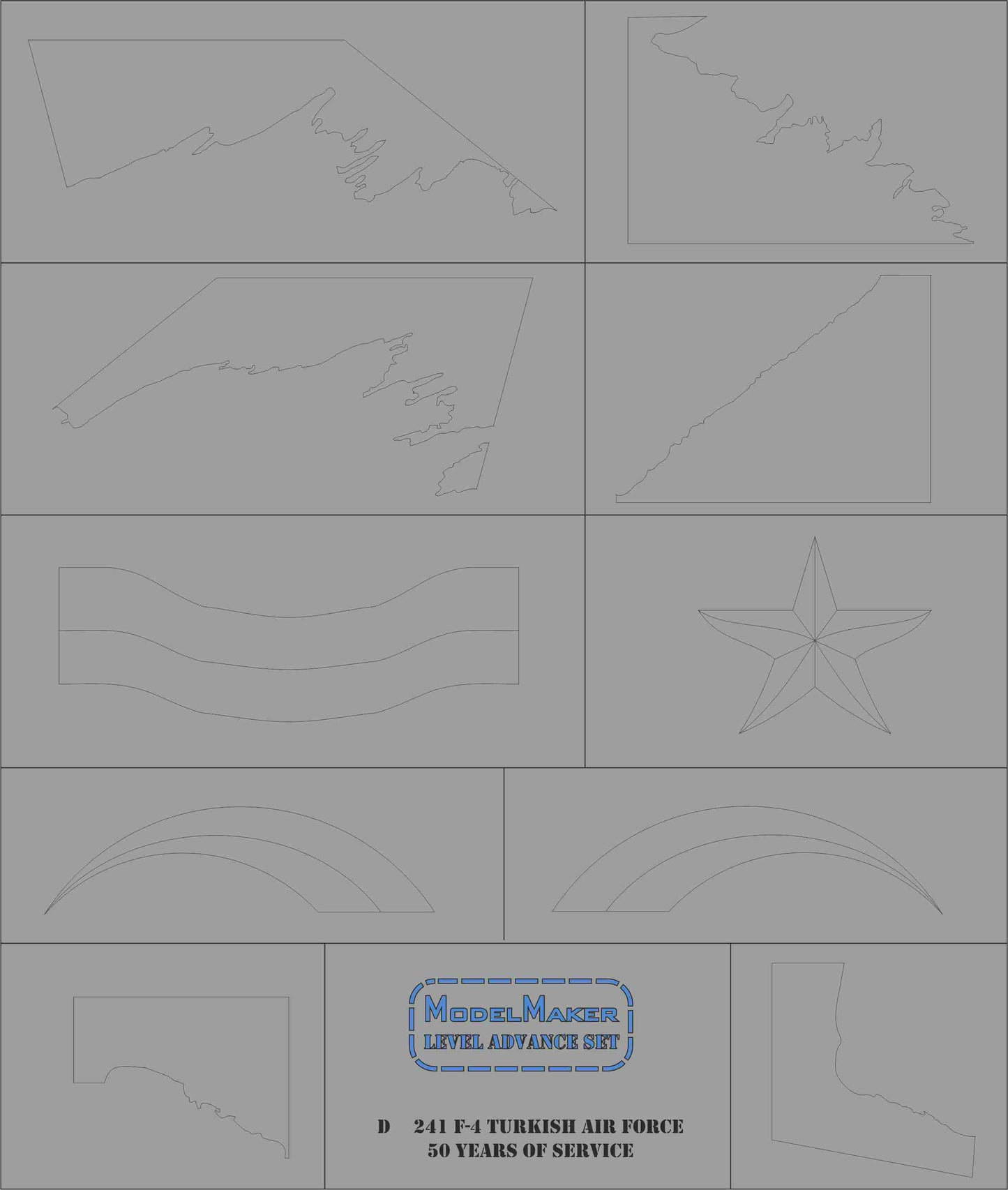 Model Maker Decals D48241 1:48 F-4E Phantom Turkish Air Force 50 years of service