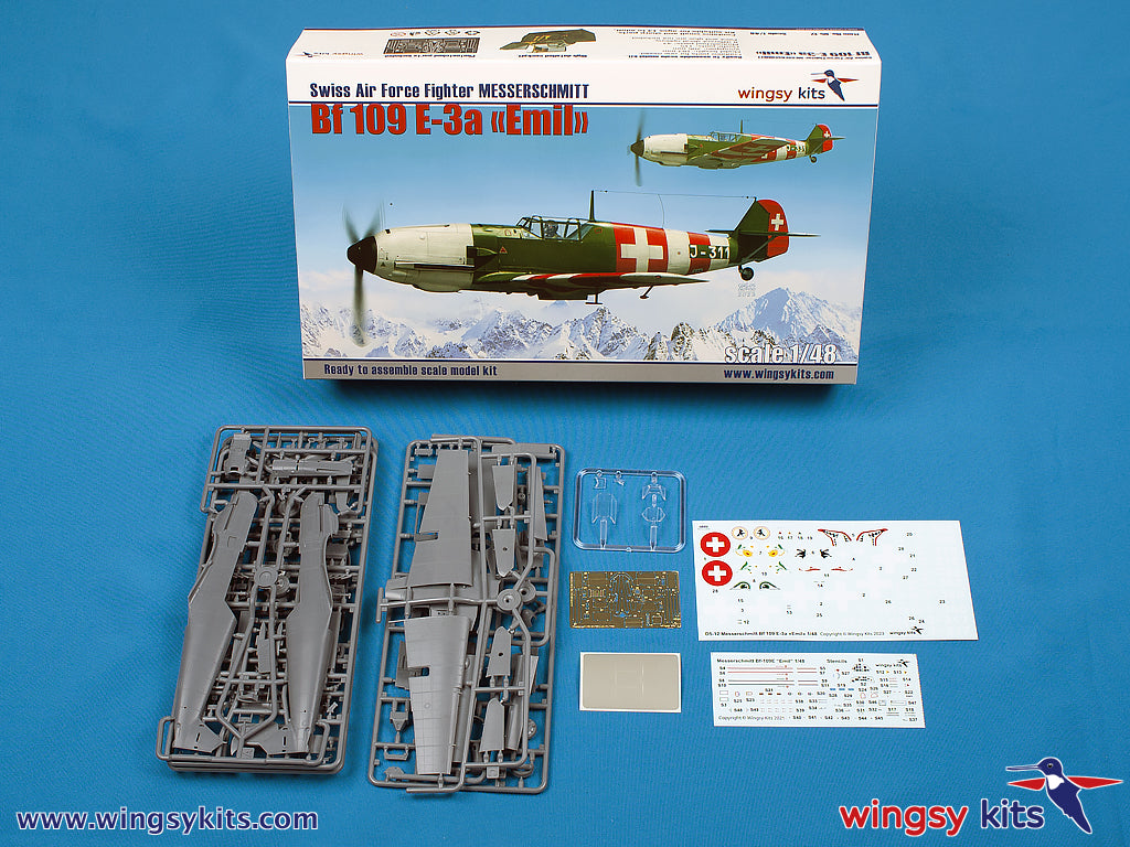 wingsy kits D5-12 1:48 Messerschmitt Bf-109E-3a Swiss Air Force Fighter