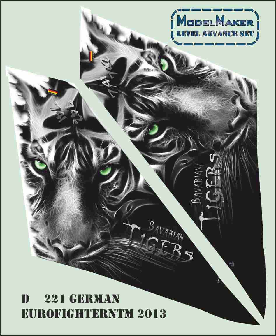 Model Maker Decals D72221 1:72 German Eurofighter NATO Tiger Meet 2013