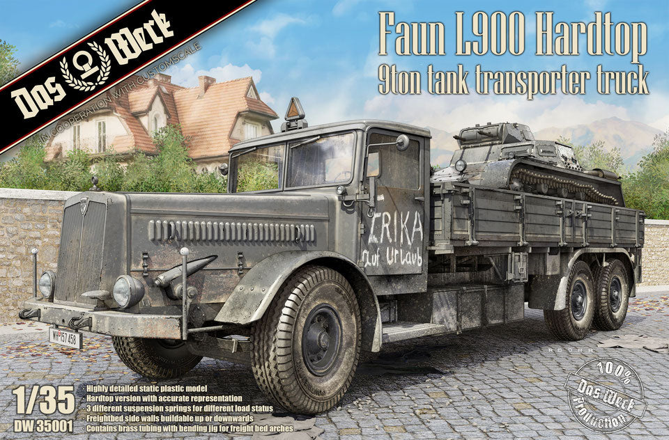 Das Werk DW35001 1:35 Faun L900 Hardtop 9ton Tank Transporter Truck