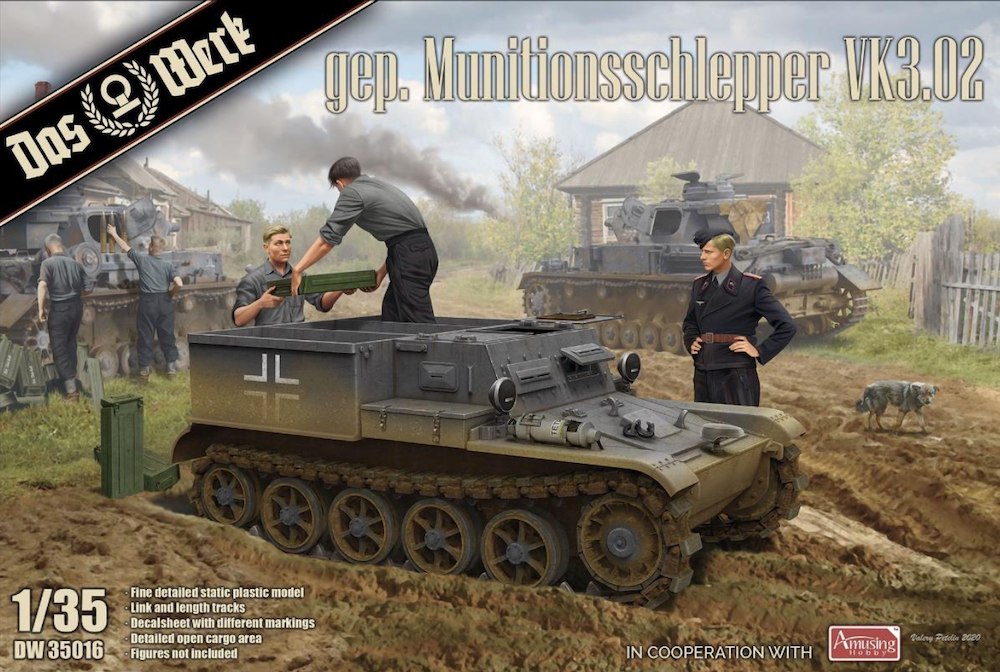 Das Werk DW35016 1:35 Gepanzerter Munitionsschlepper VK3.02