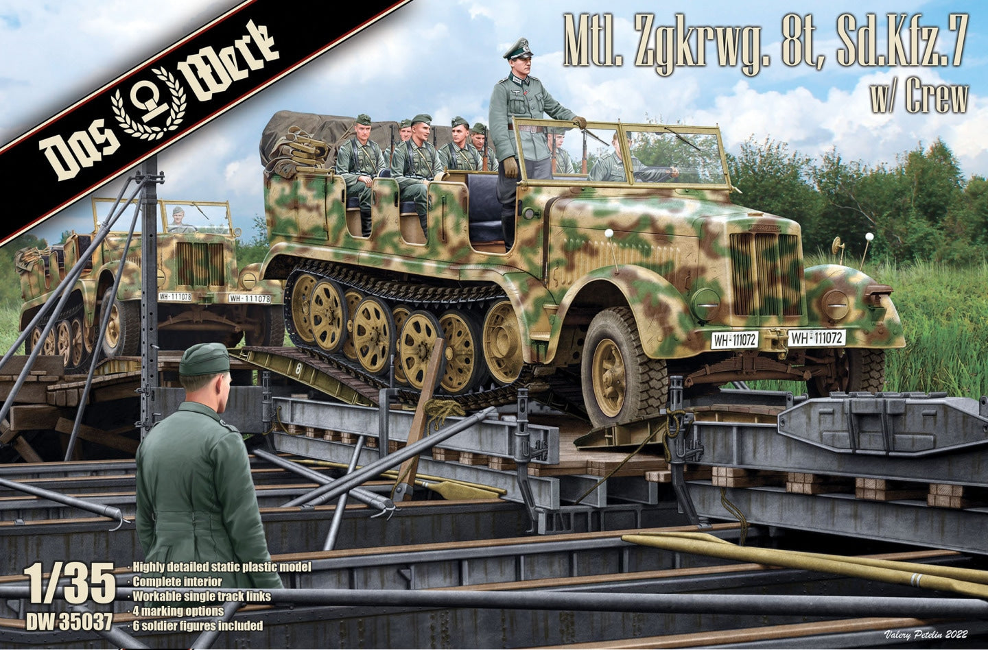 Das Werk DW35037 1:35 Mtl.Zgkrwg.8t Sd.Kfz.7 with Crew