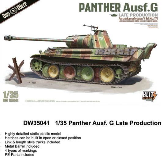 Das Werk DW35041 1:35 Pz.Kpfw.V Ausf.G Panther Late Production