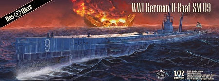 Das Werk DW72001 1:72 WWI German U-Boat SM-U9