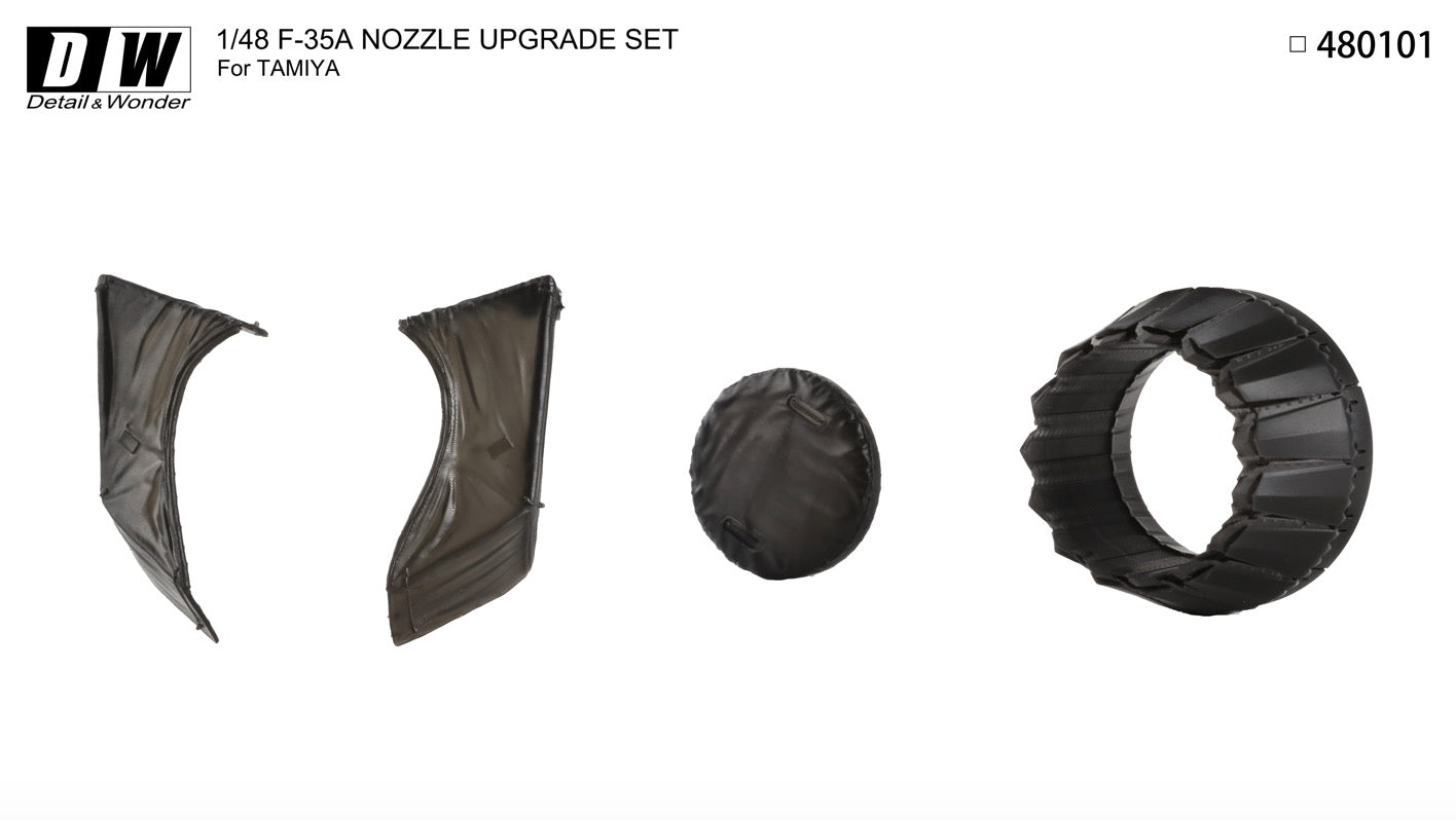 Detail & Wonder 480101 1:48 Lockheed-Martin F-35A Lightning II Nozzles (Included FOD Cover)