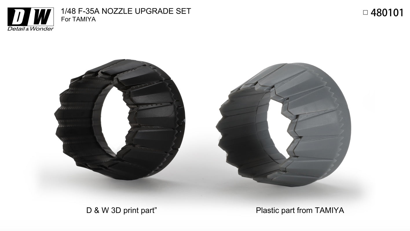 Detail & Wonder 480101 1:48 Lockheed-Martin F-35A Lightning II Nozzles (Included FOD Cover)