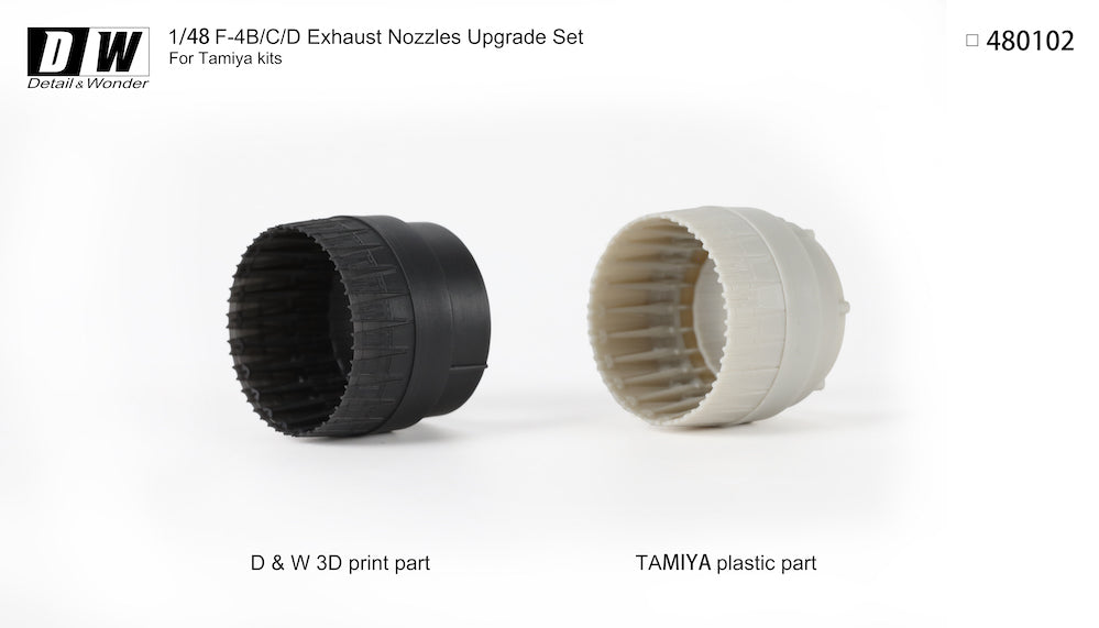 Detail & Wonder 480102 1:48 McDonnell F-4B Phantom Exhaust Nozzles (Early Version)
