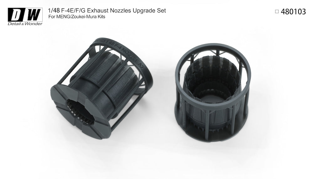 Detail & Wonder 480103 1:48 McDonnell F-4E/F-4F Exhaust Nozzles (Late Version)