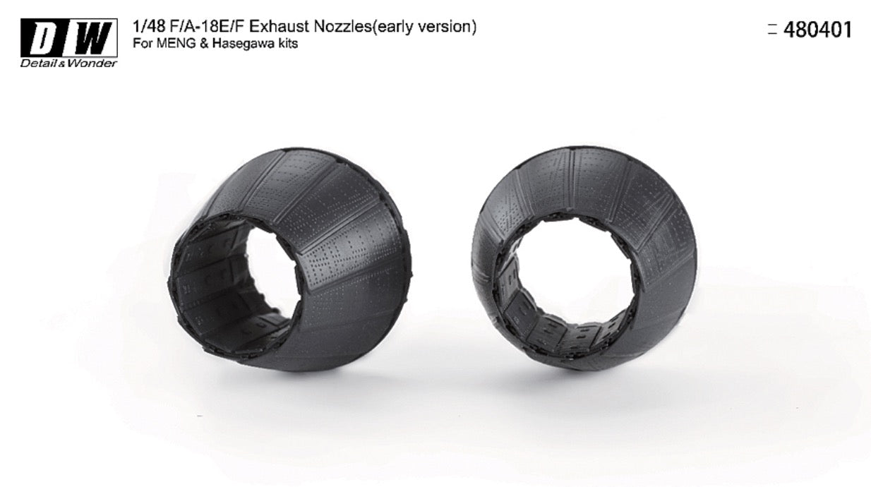 Detail & Wonder 480401 1:48 Boeing F/A-18E/F Hornet Exhaust Nozzles (Early Version)