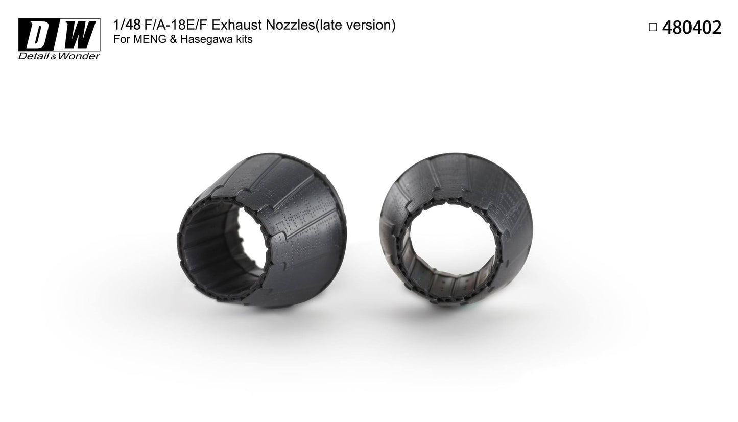 Detail & Wonder 480402 1:48 Boeing F/A-18E/F Hornet Exhaust Nozzles (Late Version)