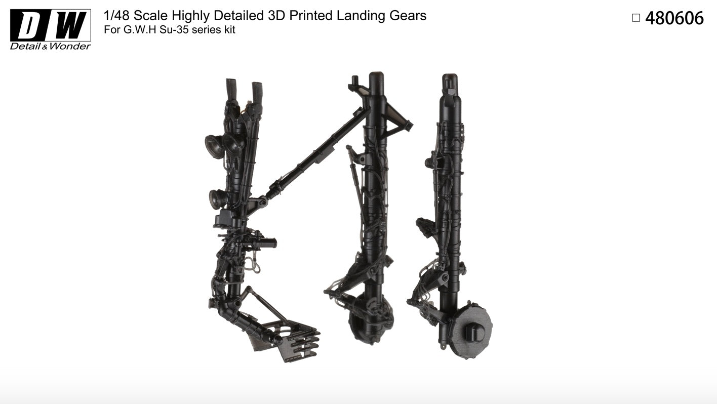 Detail & Wonder 480606 1:48 Sukhoi Su-35 Landing Gear