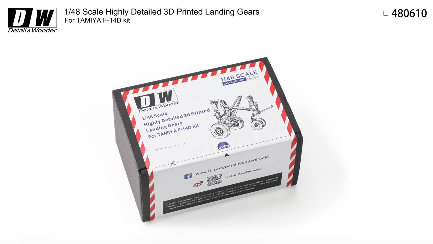 Detail & Wonder 480610 1:48 Grumman F-14D Tomcat Landing Gear
