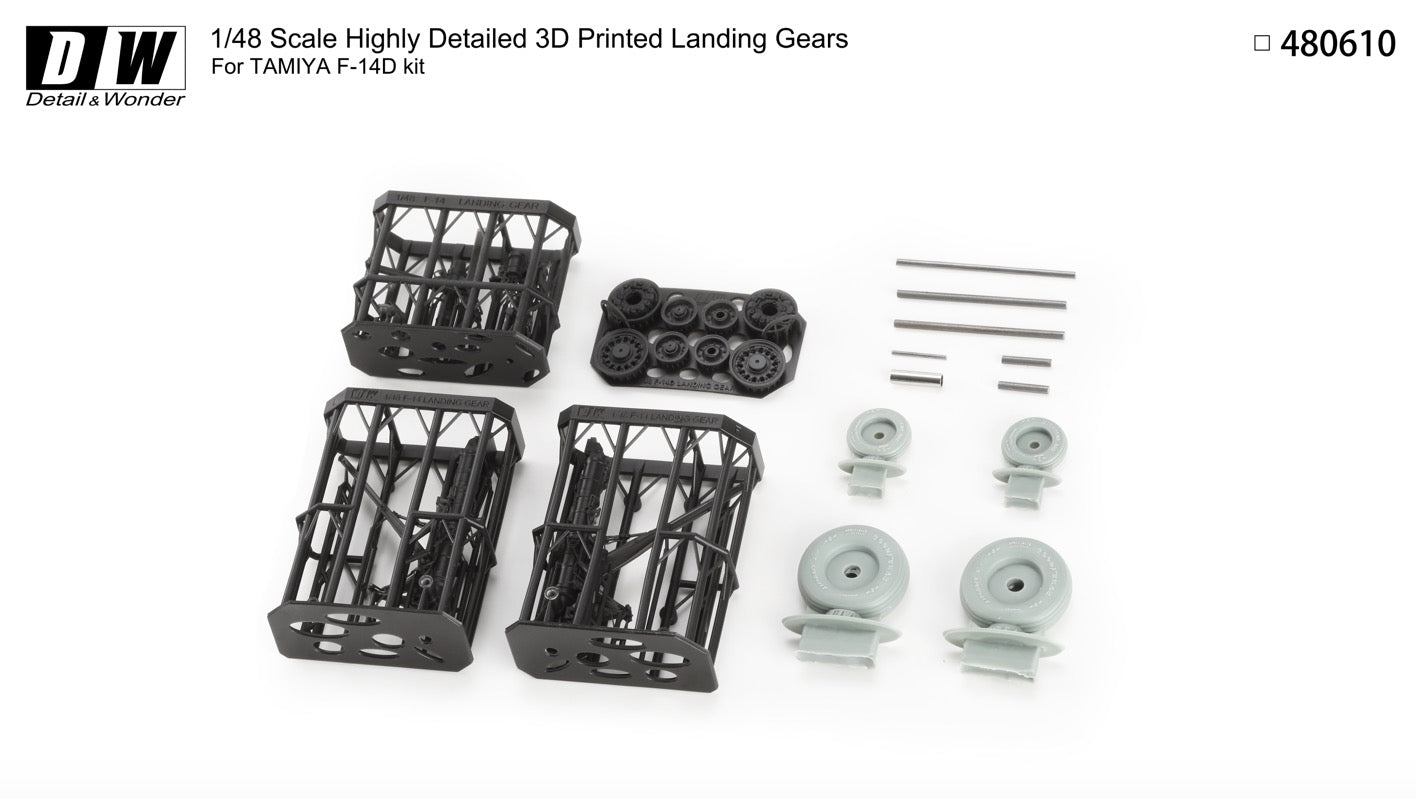 Detail & Wonder 480610 1:48 Grumman F-14D Tomcat Landing Gear