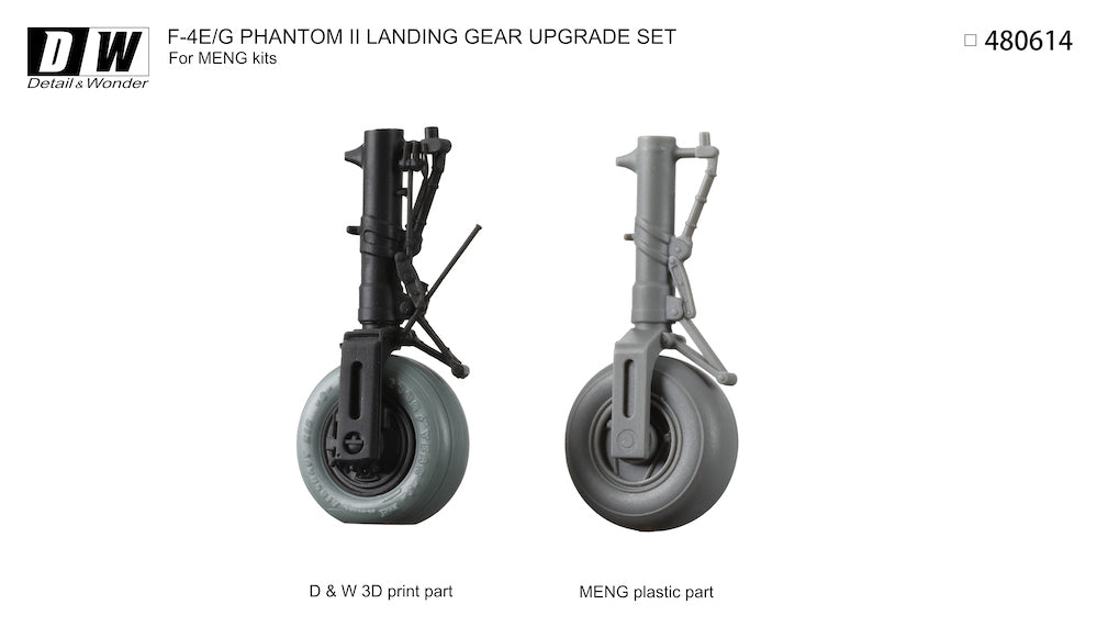Detail & Wonder 480614 1:48 McDonnell F-4E/F-4G Phantom Landing Gear