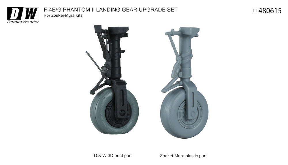 Detail & Wonder 480615 1:48 McDonnell F-4E/F-4F Phantom Undercarriage