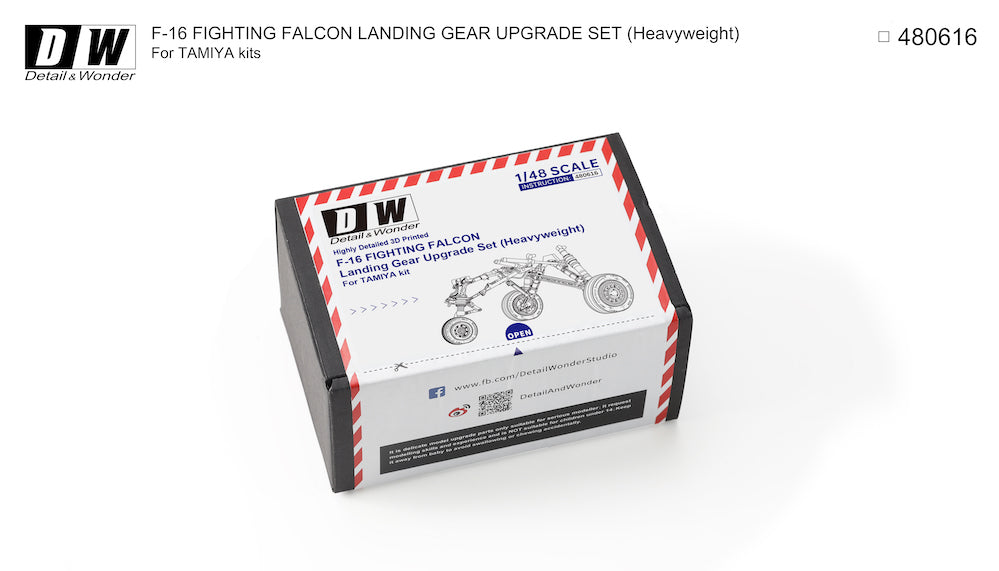 Detail & Wonder 480616 1:48 Lockheed-Martin F-16C/F-16CJ Landing Gear (Heavyweight)