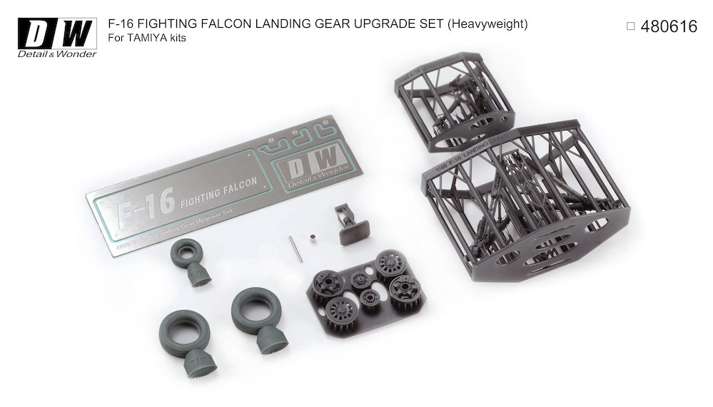 Detail & Wonder 480616 1:48 Lockheed-Martin F-16C/F-16CJ Landing Gear (Heavyweight)